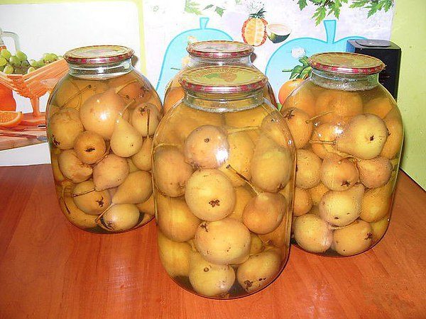  Compote de poire sauvage pour l'hiver